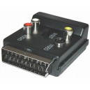 Adaptér SCART kon. - SCART zás + S-VHS 3 CINCH